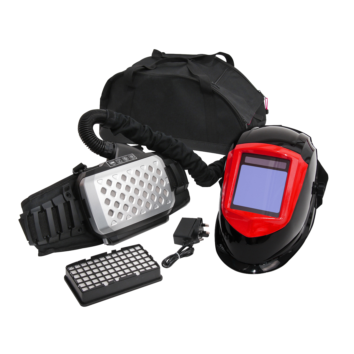 Welding Helmet with TH3 Powered Air Purifying Respirator (PAPR) Auto Darkening - PWH615 - Farming Parts