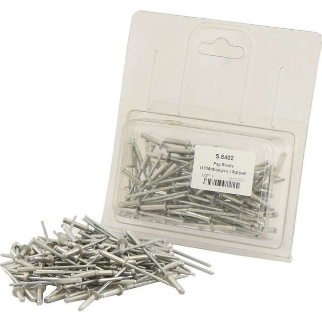 Pop Rivets (100 pcs.) Agripak
 - S.8402 - Massey Tractor Parts