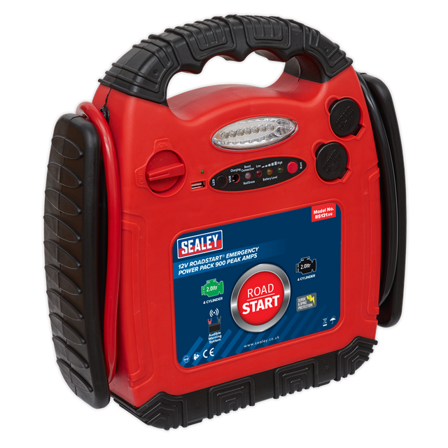 RoadStart® Emergency Power Pack 12V 900 Peak Amps - RS131 - Farming Parts