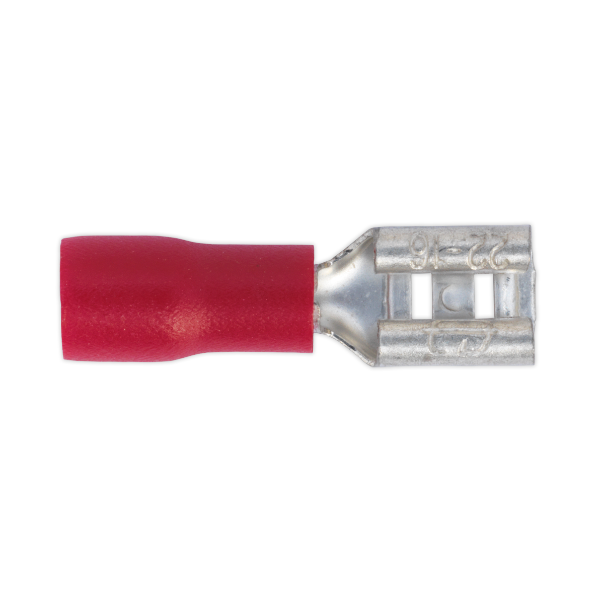 Push-On Terminal 4.8mm Female Red Pack of 100 - RT20 - Farming Parts