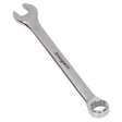 A silver 11mm combination spanner, branded "Sealey," with an open-end and a box-end, crafted from Chrome Vanadium steel for added corrosion resistance. Model: S01011.