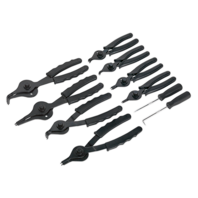 Circlip Pliers Set 10pc Internal/External - S01064 - Farming Parts