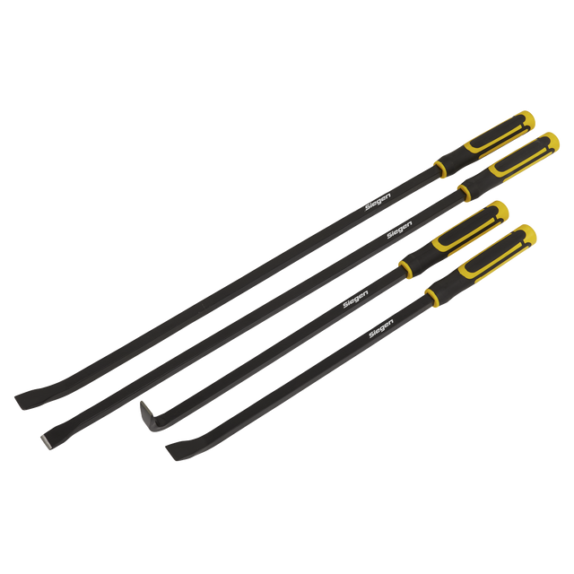 Pry Bar Set 4pc Heavy-Duty with Hammer cap - S01193 - Farming Parts