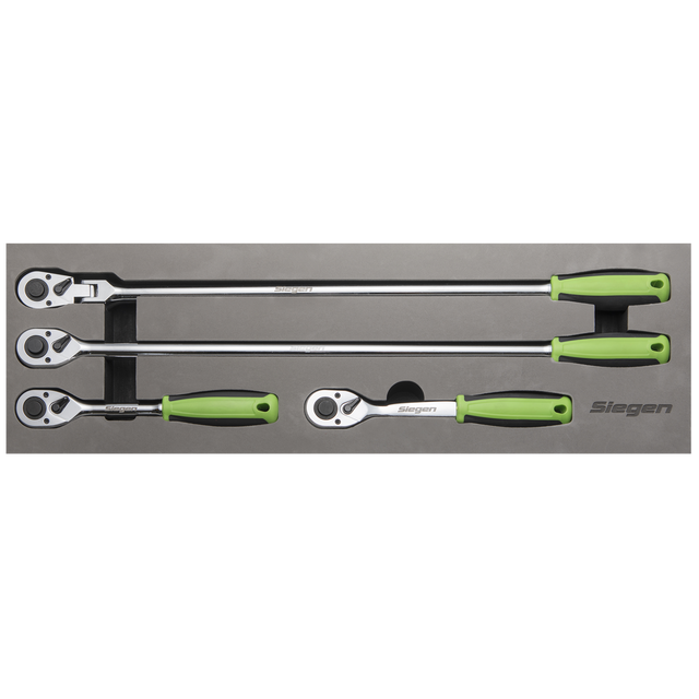 Ratchet Wrench Set 4pc 1/2"Sq Drive Flip Reverse - S01231 - Farming Parts