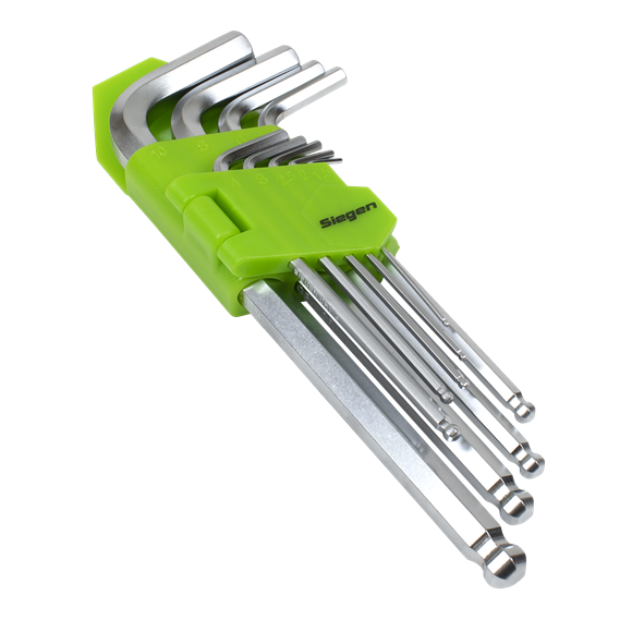*SPECIAL PRICE* - Sealey | Siegen Long Ball-End Hex Key Set 9pc - S01260