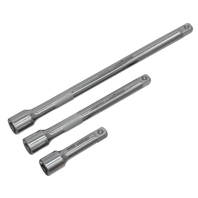 Extension Bar Set 3pc 1/4"Sq Drive - S0718 - Farming Parts