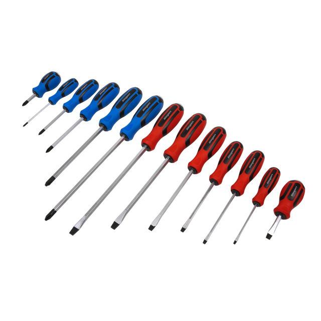 Screwdriver Set 13pc Hammer-Thru - S0754 - Farming Parts