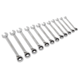 Reversible Ratchet Combination Spanner Set 12pc Metric - S0840 - Farming Parts