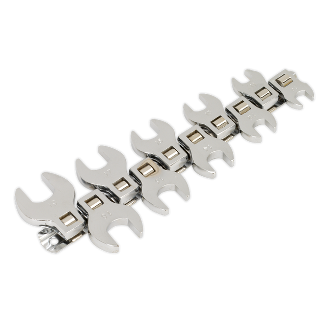 Crow's Foot Open-End Spanner Set 10pc 3/8"Sq Drive Metric - S0866 - Farming Parts