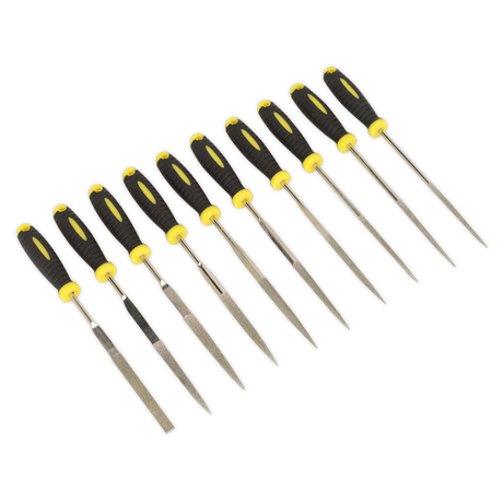 Diamond Needle File Set 10pc 100mm - S0896 - Farming Parts