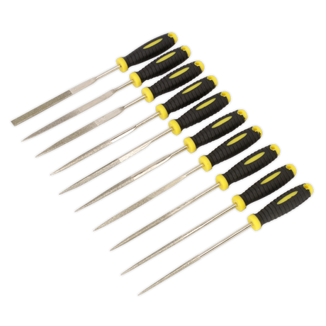 Diamond Needle File Set 10pc 100mm - S0896 - Farming Parts