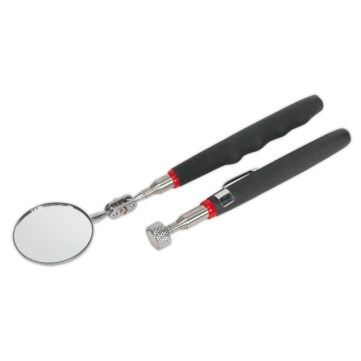 Telescopic Magnetic Pick-Up Tool & Inspection Mirror Set 2pc - S0940 - Farming Parts