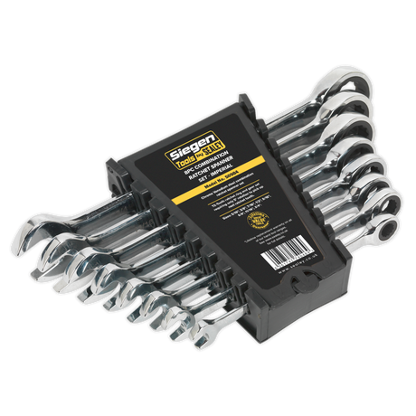 Combination Ratchet Spanner Set 8pc Imperial - S0984 - Farming Parts