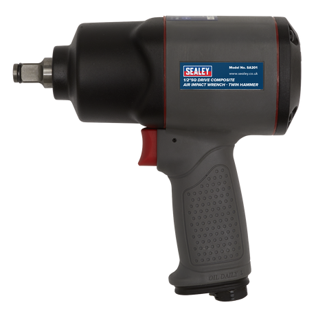 Air Impact Wrench 1/2"Sq Drive Composite - Twin Hammer - SA201 - Farming Parts