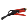 The Sealey Curtain Air Blow Gun (model SA9252) with a 1/4" BSP air inlet, offers an ergonomic grip and trigger designed for high-pressure water spraying tasks, supporting a maximum operating pressure of 140psi.