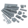 Array of Sealey Staple 16mm 18SWG Pack of 5000 - SAAS1816, arranged on a white background.