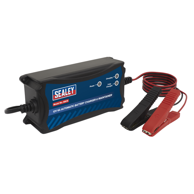 Battery Maintainer Charger 12V 6A Fully Automatic - SBC6 - Farming Parts