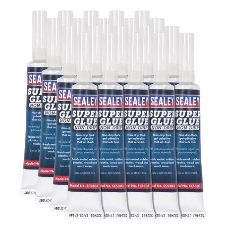 Super Glue Non-Drip Gel 20g Pack of 20 - SCS303 - Farming Parts