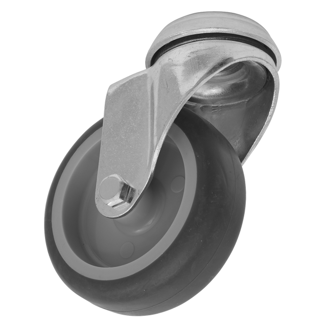 Medium-Duty Thermoplastic Bolt Hole Swivel Castor Wheel Ø75mm - Trade - SCW275SBEM - Farming Parts