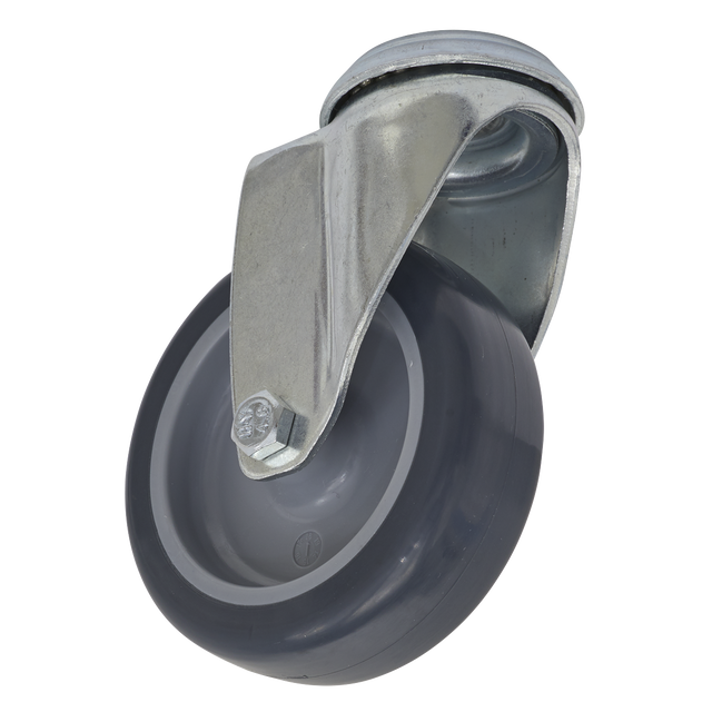 Castor Wheel Bolt Hole Swivel Ø75mm - SCW275SB - Farming Parts