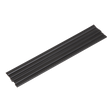 A pack of five black PP flat plastic welding rods (Sealey SDL14.PPF) is aligned in a parallel arrangement against a white background.