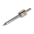 A close-up image of the Conical Soldering Tip for SDL6 - SDL6.CT by Sealey, resembling a metallic precision needle, featuring a pointed tip and cylindrical grip, ideal for professional use.