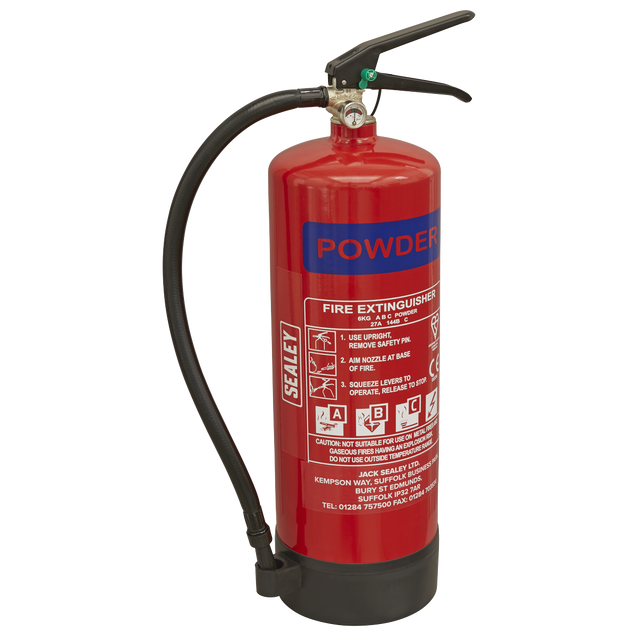 Fire Extinguisher 6kg Dry Powder - SDPE06 - Farming Parts