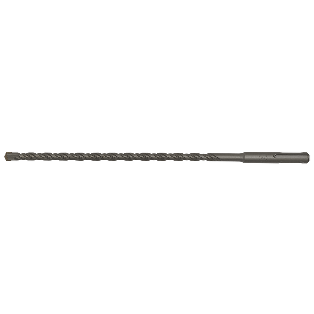 The Sealey SDS Plus Drill Bit Ø8 x 260mm - SDS8X260 features a long, spiral-twist design with a smooth shank, making it perfect for heavy-duty drilling applications and ideal for professionals.