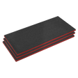 Easy Peel Shadow Foam® Red/Black 30mm - Pack of 3 - SFPK30R - Farming Parts