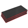 Easy Peel Shadow Foam® Red/Black 50mm - Pack of 3 - SFPK50R - Farming Parts