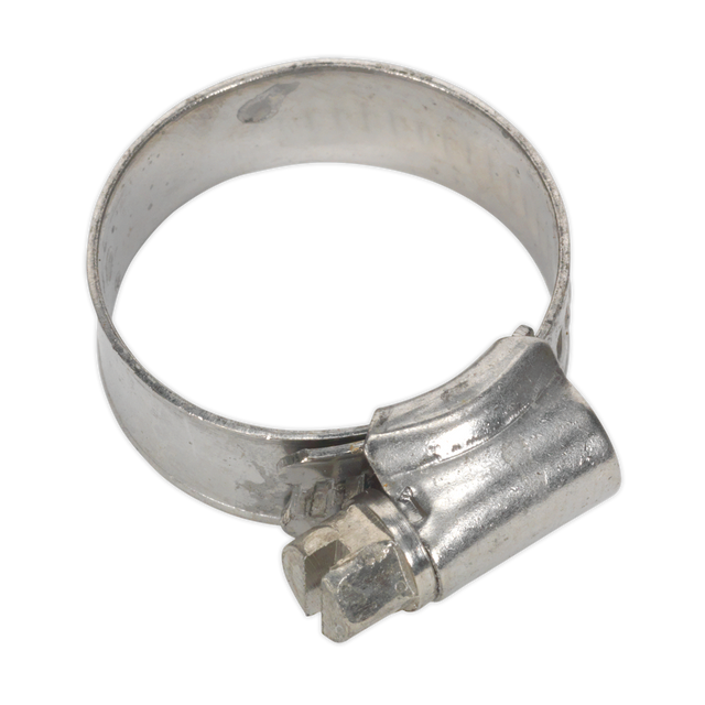 Hose Clip Stainless Steel Ø16-27mm Pack of 10 - SHCSS0 - Farming Parts