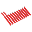 A set of eleven 8 x 8mm HSS steel lathe tools from Sealey's Cutter Set (SM3002CS11), featuring various cutting tips, ideal for machining mild steel and other metalworking projects.