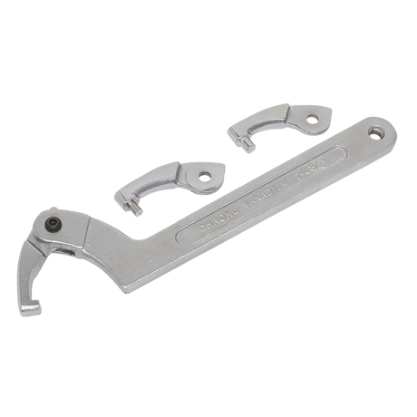 Adjustable C Spanner - Hook & Pin Wrench Set 4pc 51-121mm - SMC2L - Farming Parts