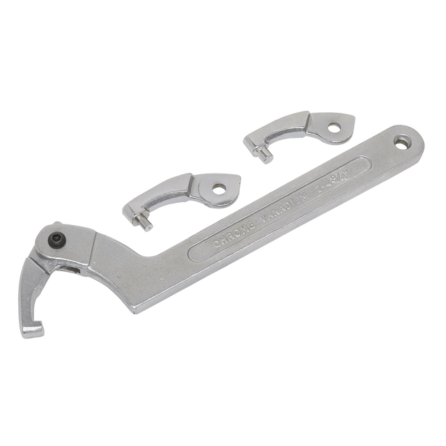 Adjustable C Spanner - Hook & Pin Wrench Set 4pc 51-121mm - SMC2L - Farming Parts