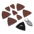 A 82-piece multi-tool sanding set (model SMTA9) from Sealey, which includes triangular brown sanding pads and various metal attachments.