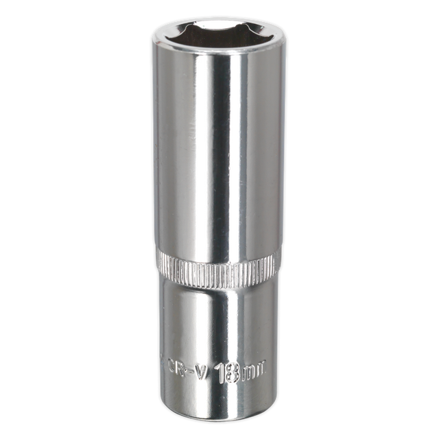 WallDrive® Socket 18mm Deep 1/2"Sq Drive Fully Polished - SP1218D - Farming Parts
