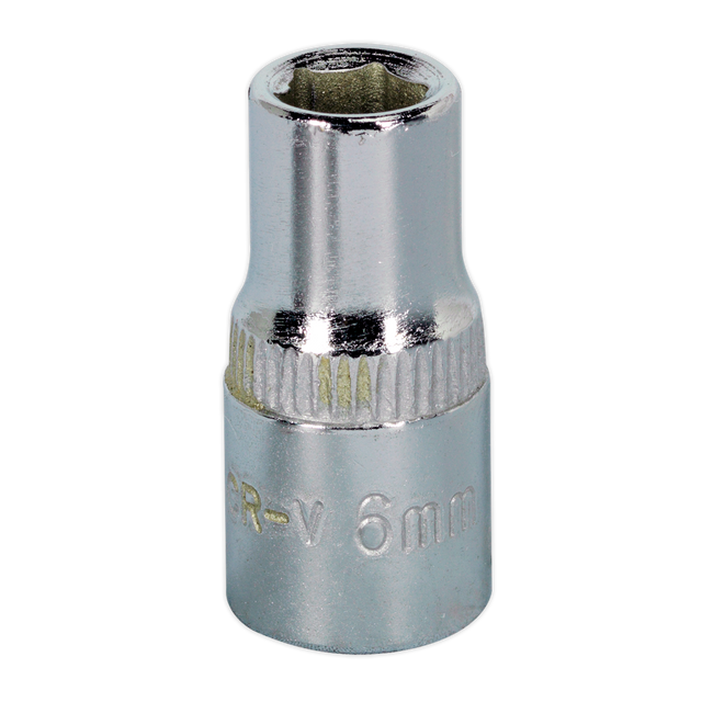 WallDrive® Socket 6mm 1/4"Sq Drive Fully Polished - SP1406 - Farming Parts