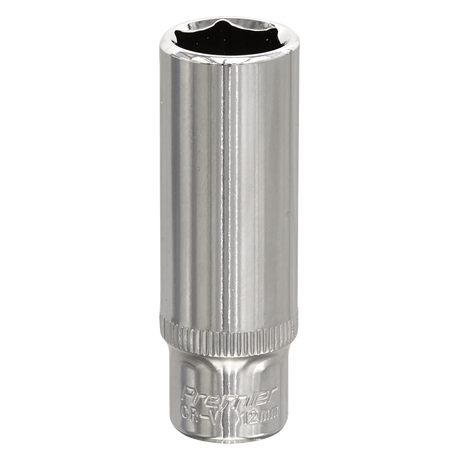 WallDrive® Socket 12mm Deep 1/4"Sq Drive Fully Polished - SP1412D - Farming Parts