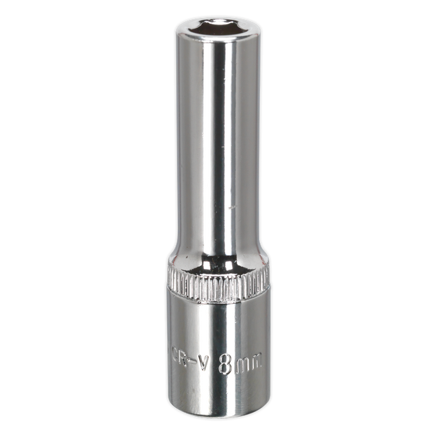WallDrive® Socket 8mm Deep 3/8"Sq Drive Fully Polished - SP3808D - Farming Parts