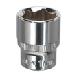 WallDrive® Socket 17mm 3/8"Sq Drive Fully Polished - SP3817 - Farming Parts