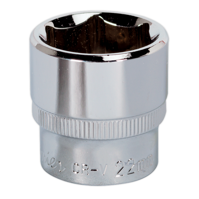 WallDrive® Socket 22mm 3/8"Sq Drive Fully Polished - SP3822 - Farming Parts