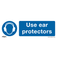 Mandatory Safety Sign - Use Ear Protectors - Self-Adhesive Vinyl - SS10V1 - Farming Parts