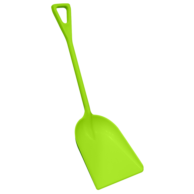 Sealey's General-Purpose Polypropylene Shovel with a 690mm handle, model SS10, features an extra-wide rectangular scoop and a handle at the end.