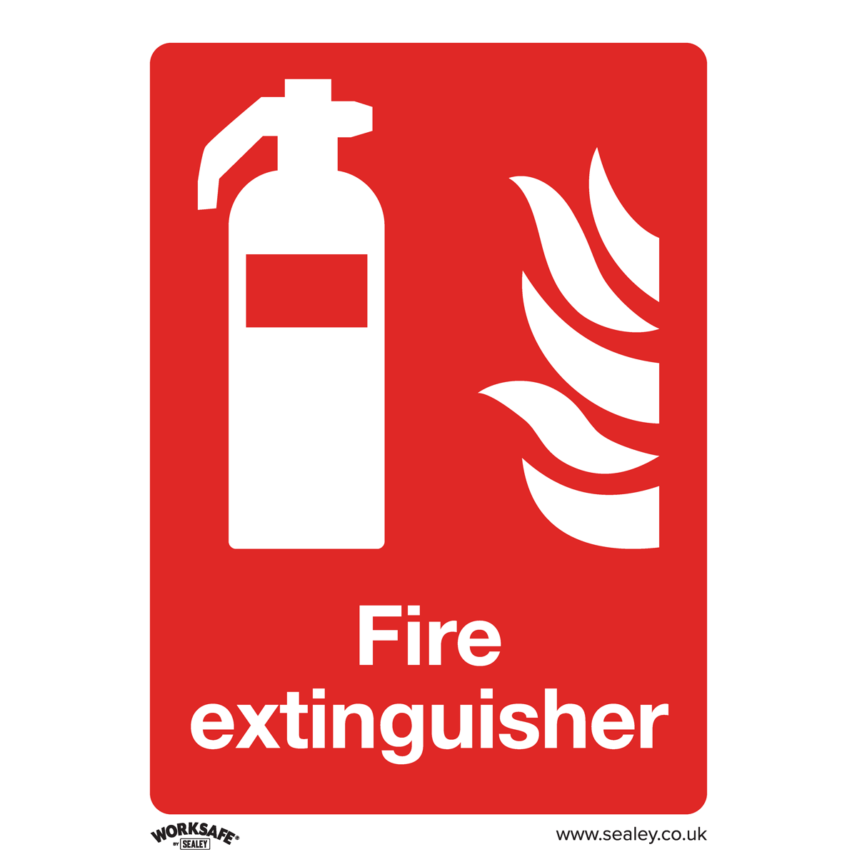 Prohibition Safety Sign - Fire Extinguisher - Rigid Plastic - SS15P1 - Farming Parts