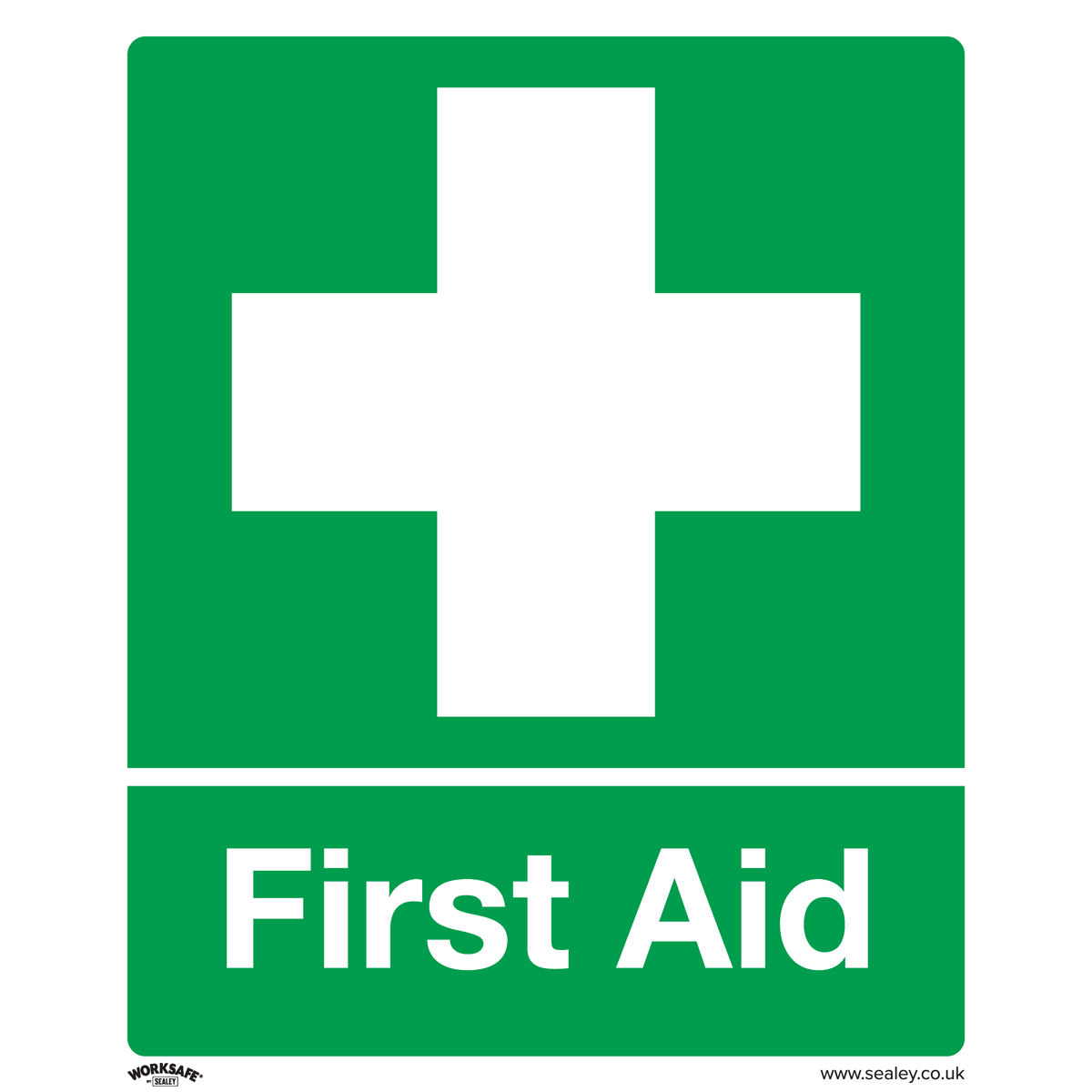 Safety Sign - First Aid - Rigid Plastic - SS26P1 - Farming Parts