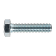 A Sealey HT Setscrew M8 x 35mm 8.8 Zinc (Pack of 50 - SS835) with high tensile strength and a fully threaded body, viewed horizontally against a white background.