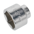 A close-up of the Sealey Low Profile Oil Filter Socket 27mm 3/8"Sq Drive (SX112), with "27mm" imprinted on its surface, showcasing its low profile design.