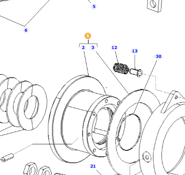 *STOCK CLEARANCE* - AGCO Hub D28880497 for MF 7274–7278 Combines OEM Replacement