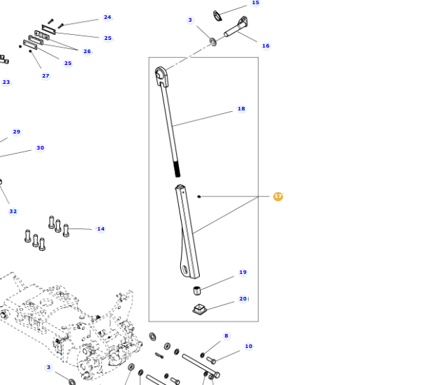 *STOCK CLEARANCE* - AGCO Tie Rod | Hitch Linkage OEM Fit | MF 7726 Dyna-VT | ACW014968A