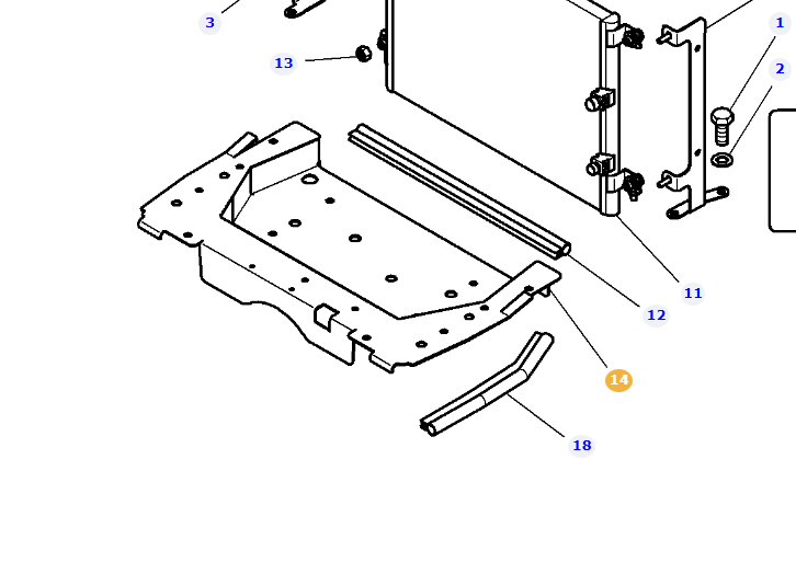 *SPECIAL PRICE* - AGCO Shield 4291876M6 - OEM Tractor Guard for Massey Ferguson & Valtra